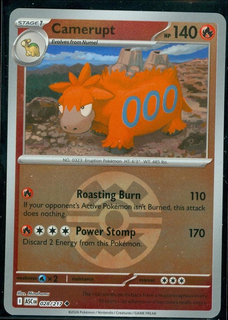 Ascended Heroes Camerupt [Ball] Pokémon card